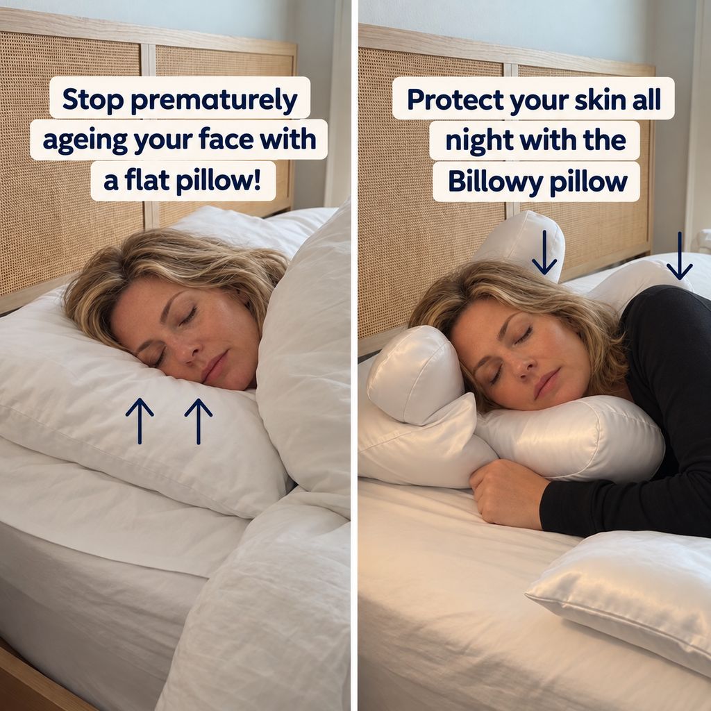 Billowy Anti-Wrinkle Pillow + Pillowcase