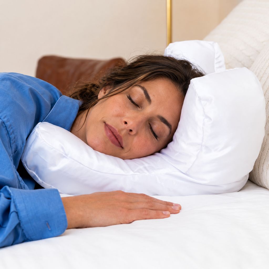The wrinkle you can't treat is the one you press in every night.