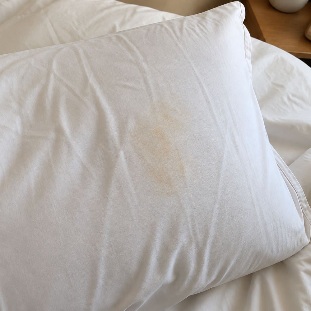 Your pillowcase is wearing your night cream.
