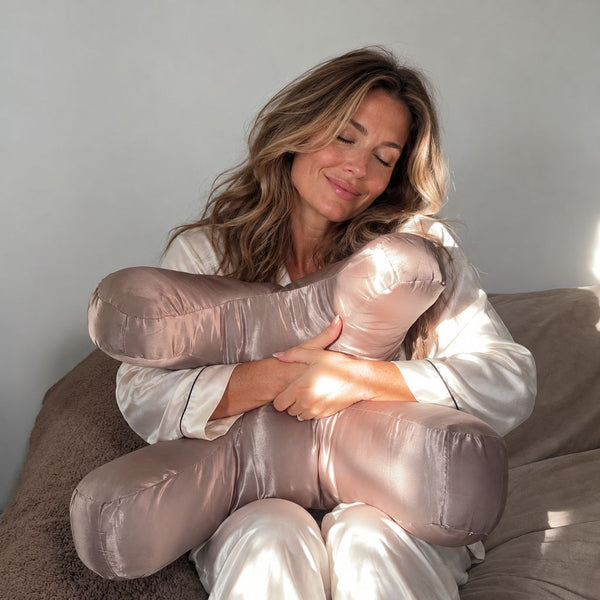 Billowy anti-wrinkle pillow for side sleepers